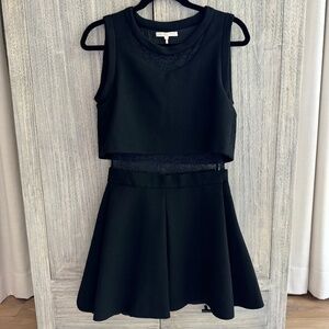 Maje Foleda Lace Inset Scuba Dress (Size 1)